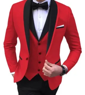 Blazer maschile Imposta Abiti slim fit belli per uomo Smoking da ballo personalizzati Tre pezzi giacca pantaloni Trajes De