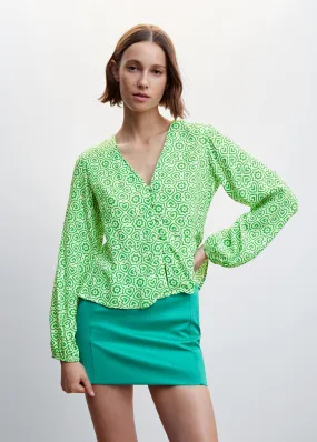 Blusa stampa geometrica