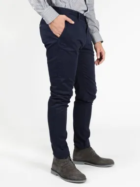 Chinos & Cotton Pantalon Slim Fit en coton  bleu