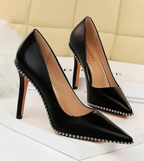 Décolleté da donna Sandali da donna nuovi Tacchi alti Scarpe da donna in pelle Tacco alto Scarpe da sposa da donna Tacchi a spil