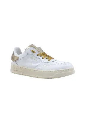 FOURLINE Sneaker Low Max Sneaker Donna Bianco Lamè Oro X93