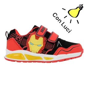   Iron Man scarpe con luci da bambino R1010183S-J251-0047-RO 