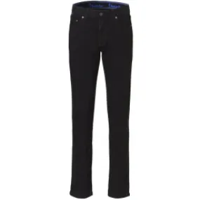 Jeans stretch da uomo Exner con elastico in vita Blu scuro