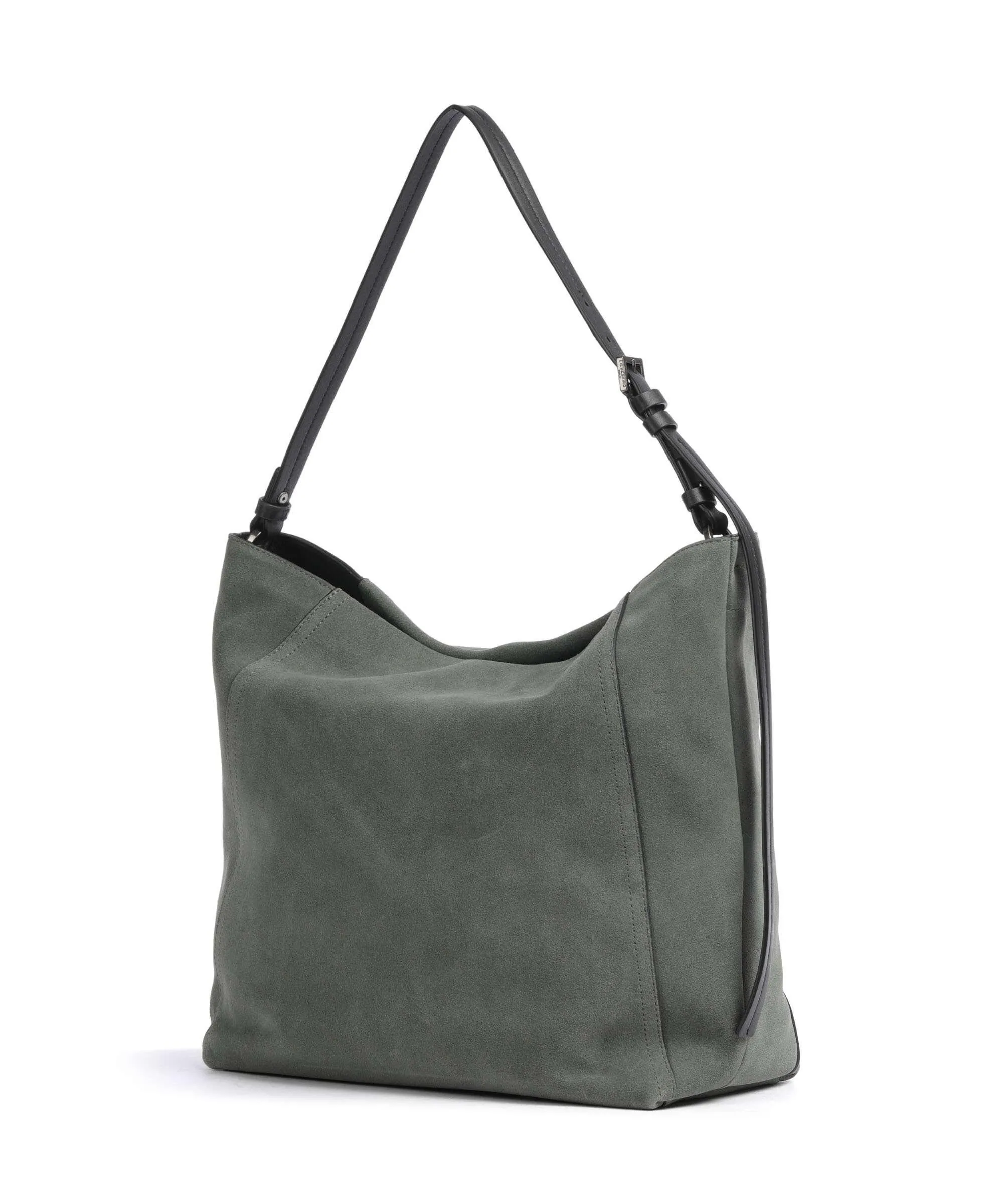  Liebeskind Chudy Suede L Borsa hobo pelle di vitello finemente grana verde scuro  