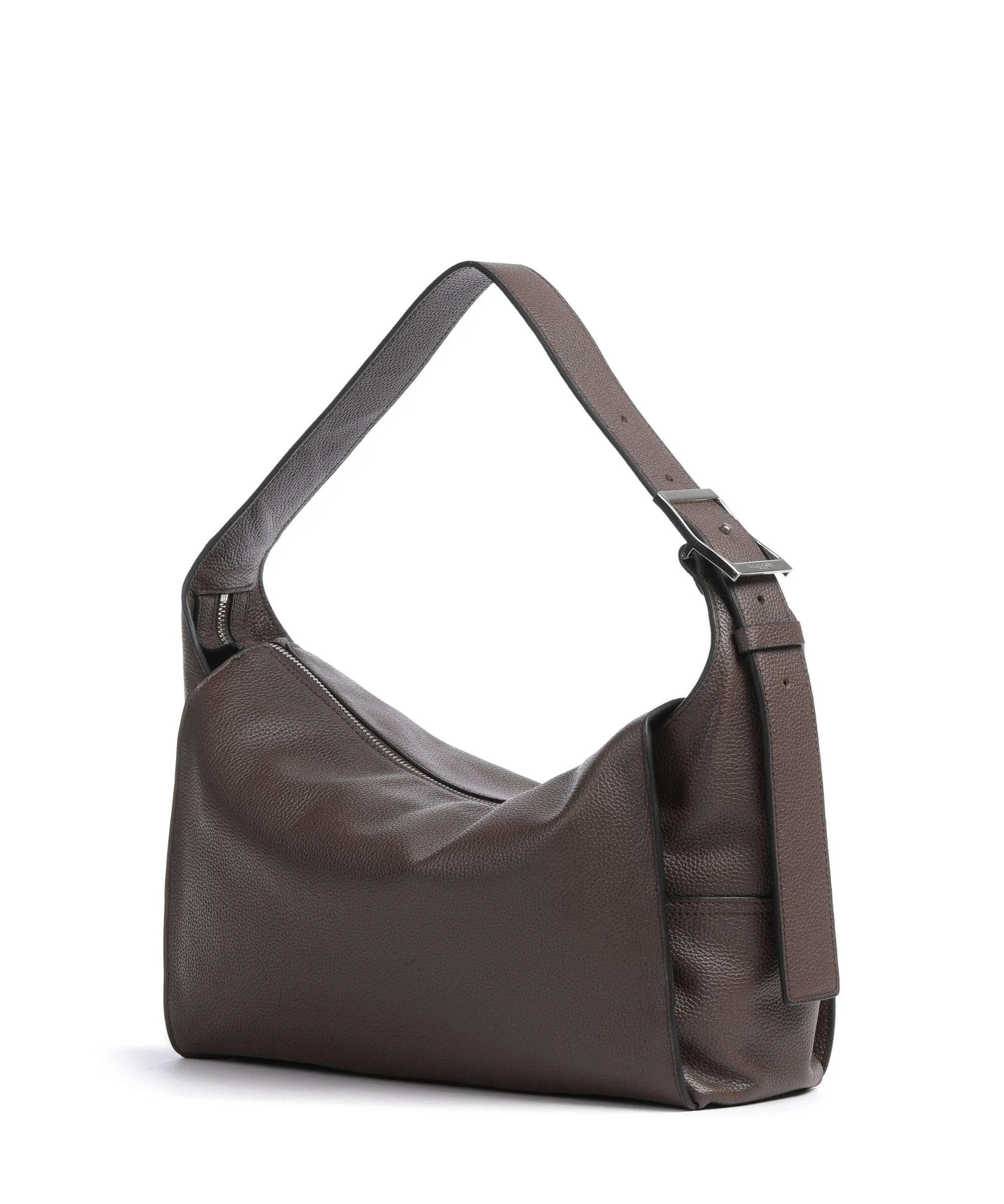  Liebeskind Lou Small Pebble M Borsa hobo pelle di vacchetta grana marrone scuro  