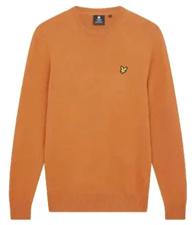 Lyle & Scott Maglione G Uomo Mod. KN400 MERINO W701 ORANGE