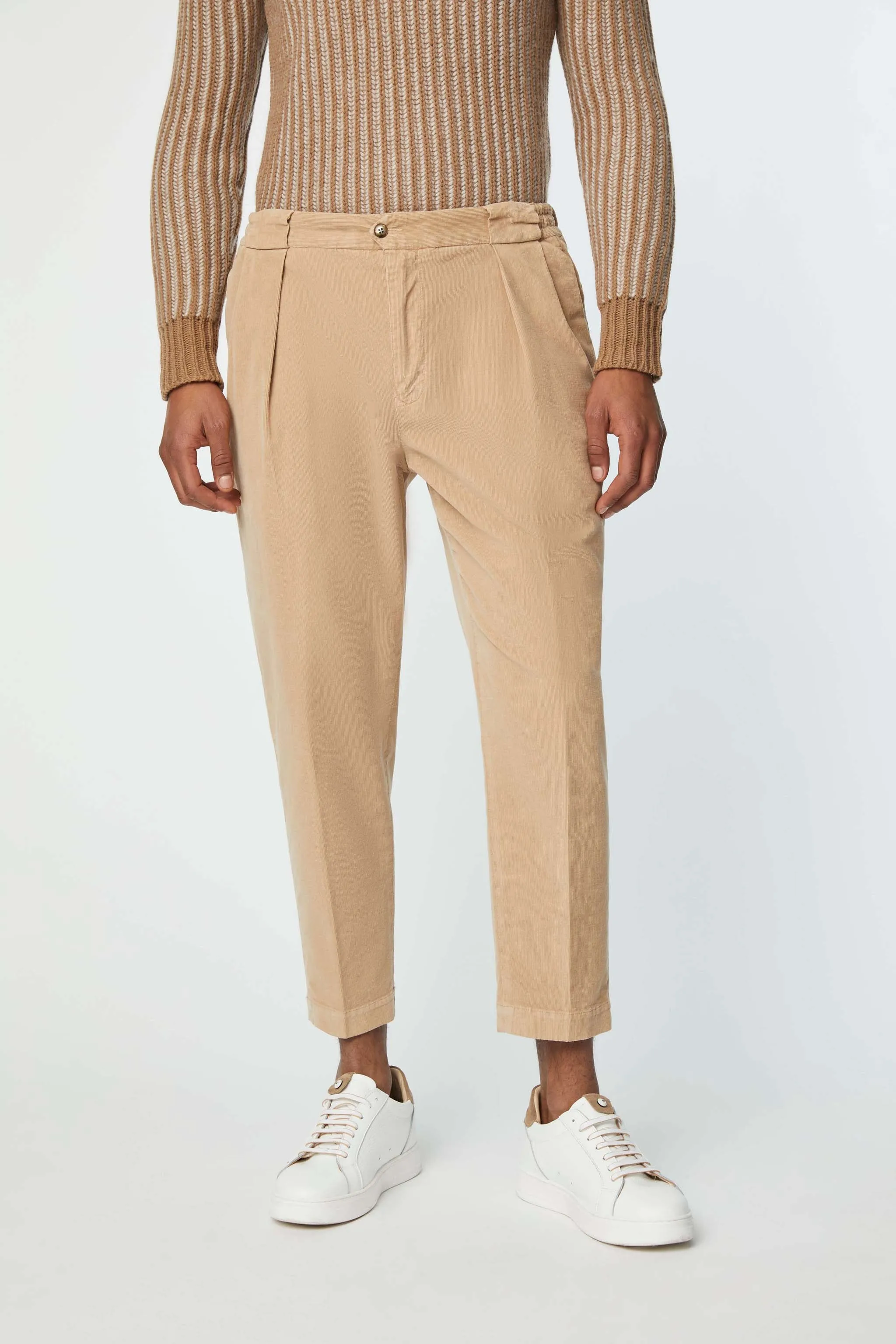 Pantalone Clarence tinto capo beige