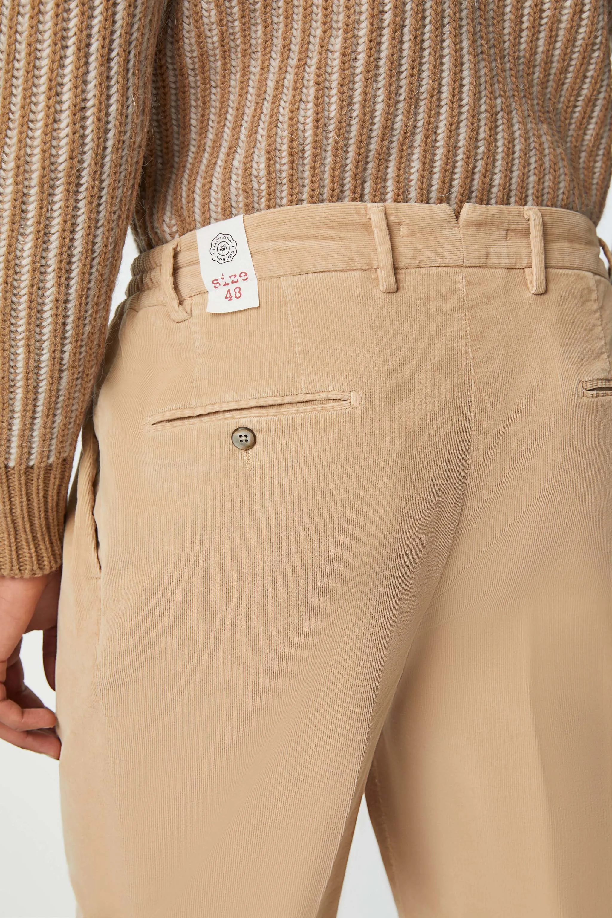 Pantalone Clarence tinto capo beige