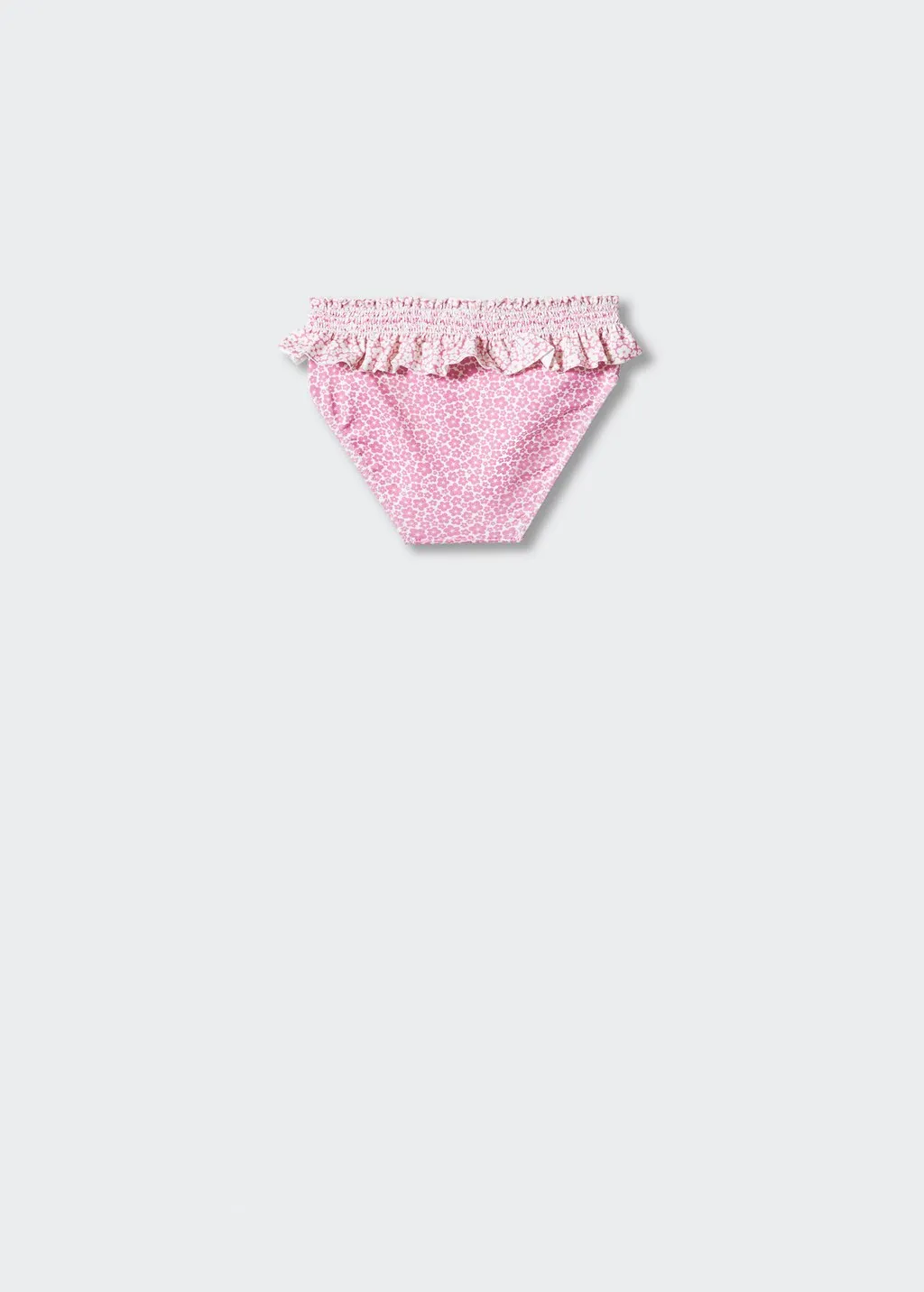 Slip bikini floreale volant