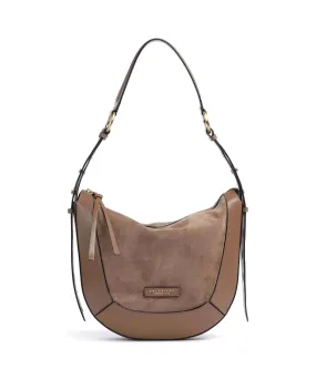  The Bridge Fedora Borsa hobo pelle bovina ruvida, pelle di vacchetta finemente grana marrone  