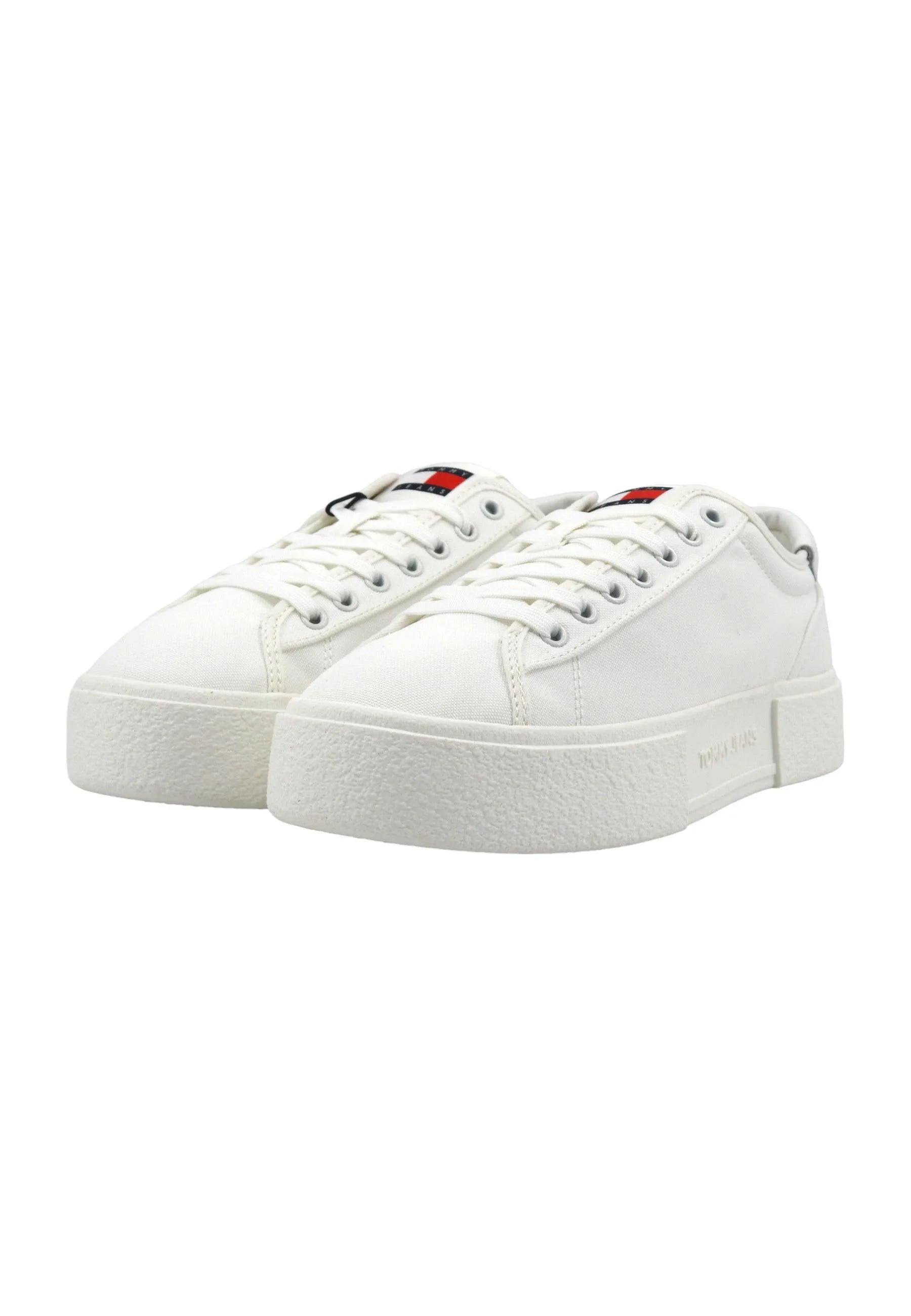 TOMMY HILFIGER TJM Sneaker Donna Ecru Bianco EN0EN02480