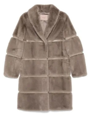 TWINSET-Cappotto in finto shearling