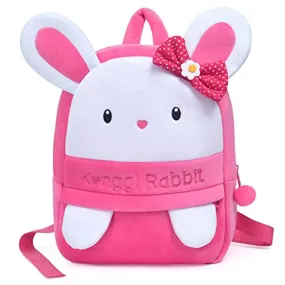 URAQT Borsa per la Scuola per Ragazze, Zaino per Bambini, Animale Carino Scuola Borsa Coniglio Zaino per Bambini Carino Primario