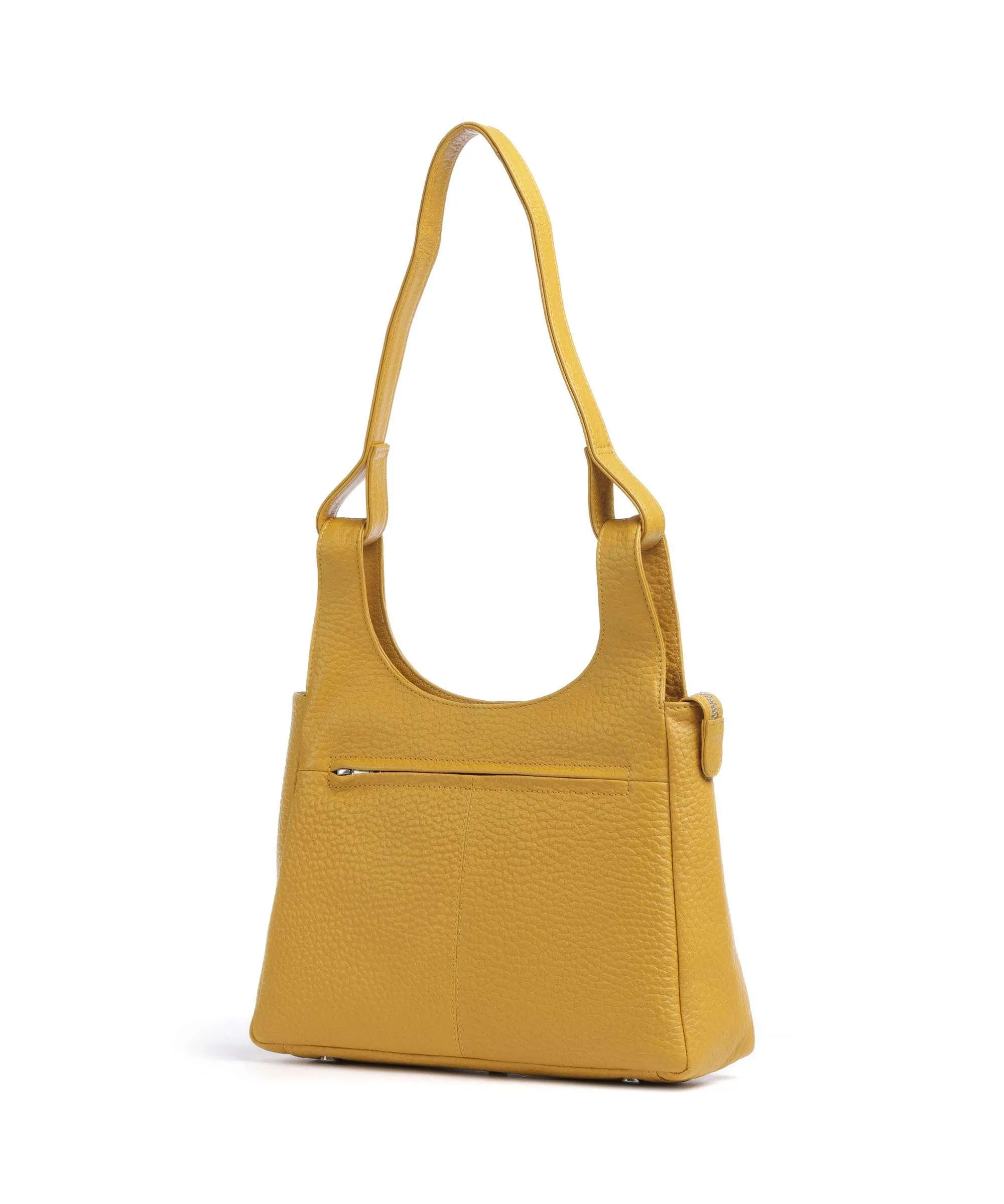  Voi Hirsch Letty Borsa hobo pelle granulata giallo senape  