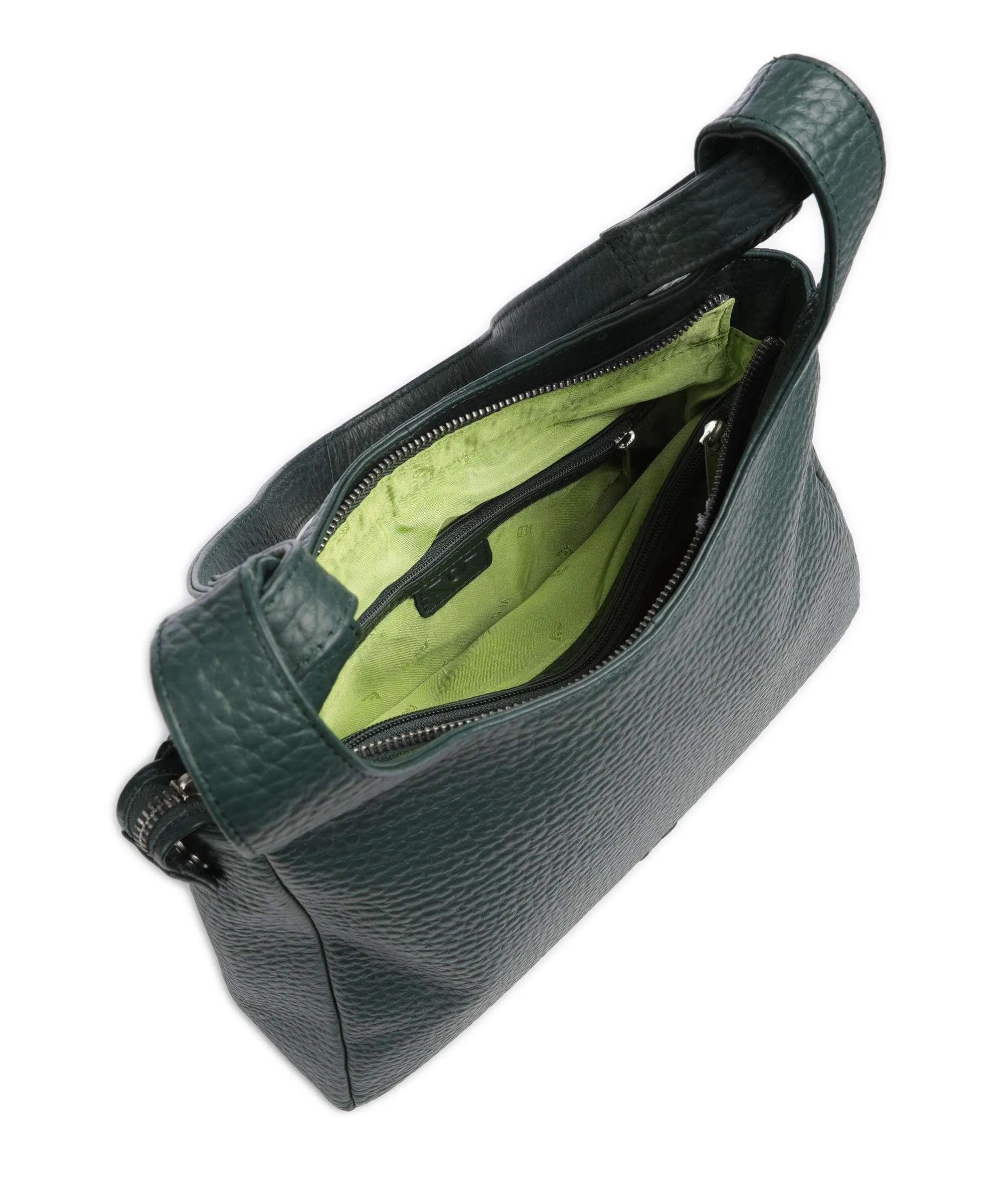  Voi Hirsch Letty Borsa hobo pelle granulata verde scuro  